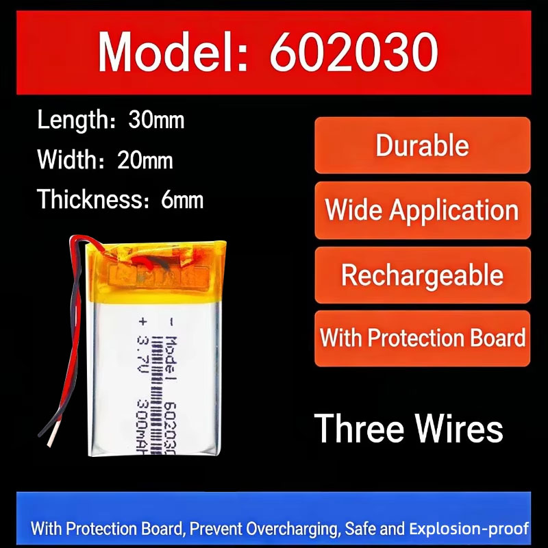 Watch Smart Smartwatch - 3.7V 300mAh 602030 Lithium Battery Lithium