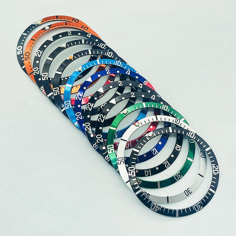 Watch Bezel Insert - 36.5mm Curved Aluminum Watch bezel insert