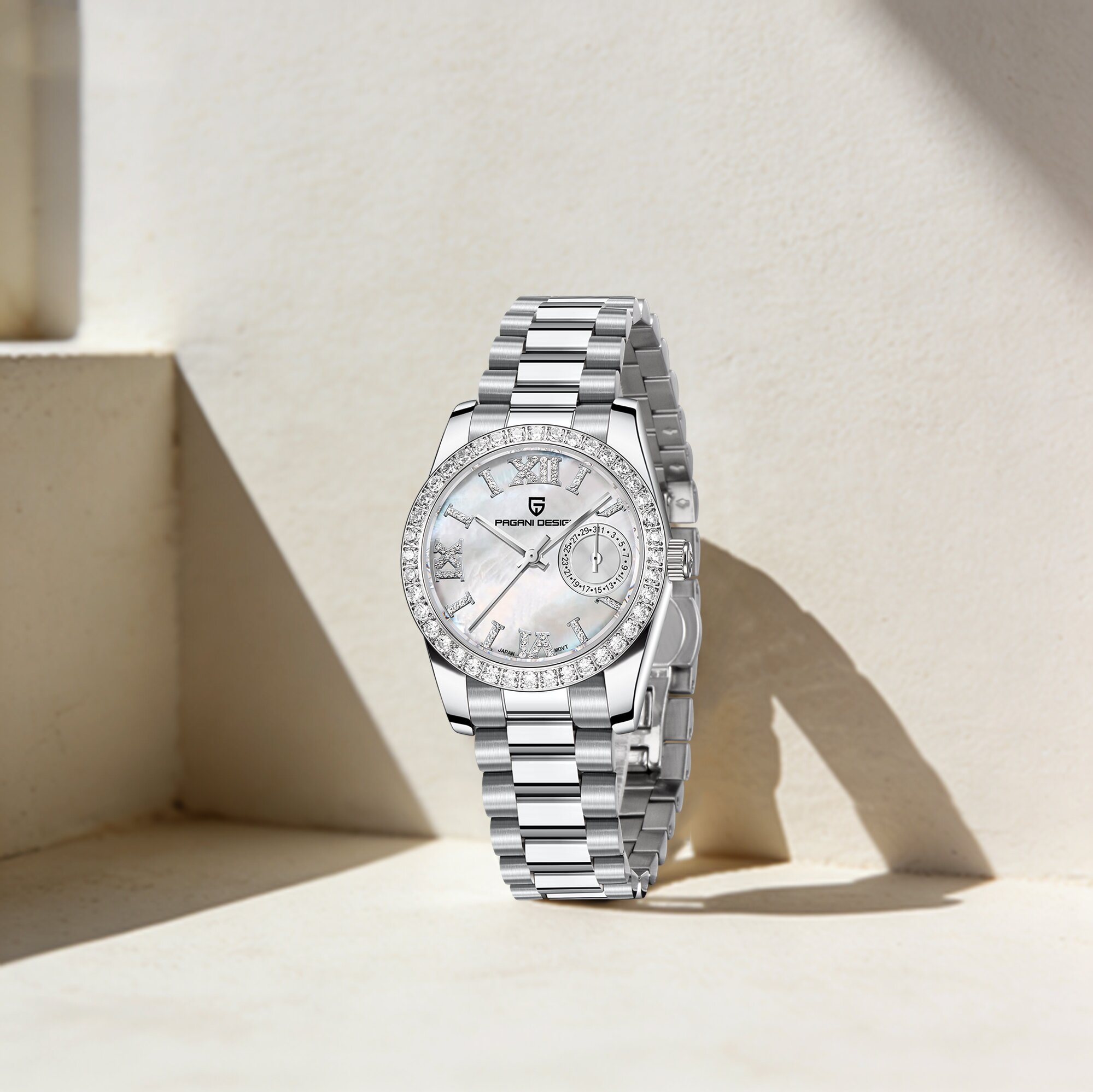 Watch Bezel Insert - PAGANI DESIGN Minimalist Elegance Ladies Quartz