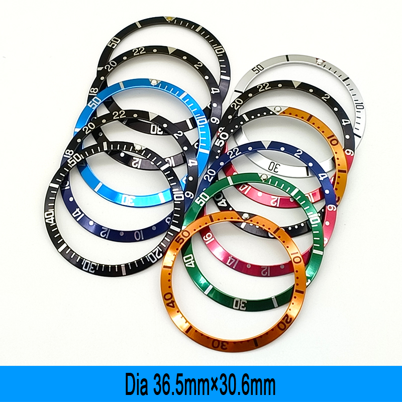Watch Bezel Insert - 36.5mm*30.6mm Case Ring Aluminum Watch Bezel