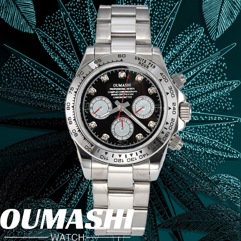 Watch Bezel Insert - Luxury VK63 WATCH 39mm quartz Chronograph
