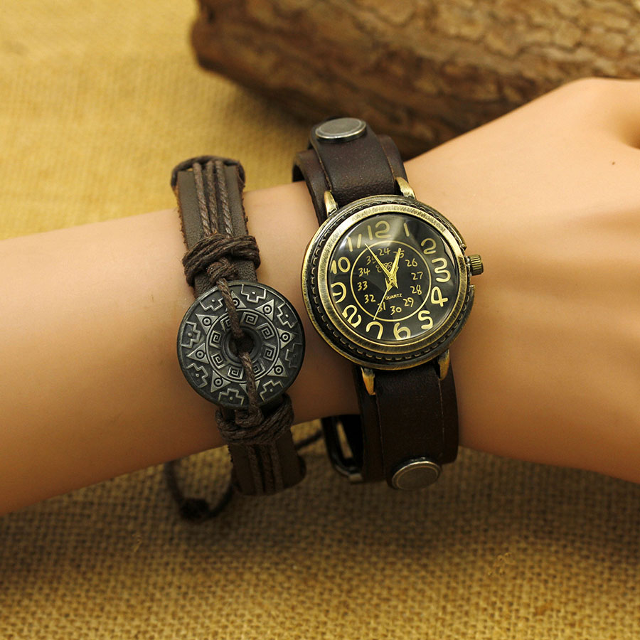 Antique bronze digital  Couple - đánh giá và giá Vintage Digital Watch