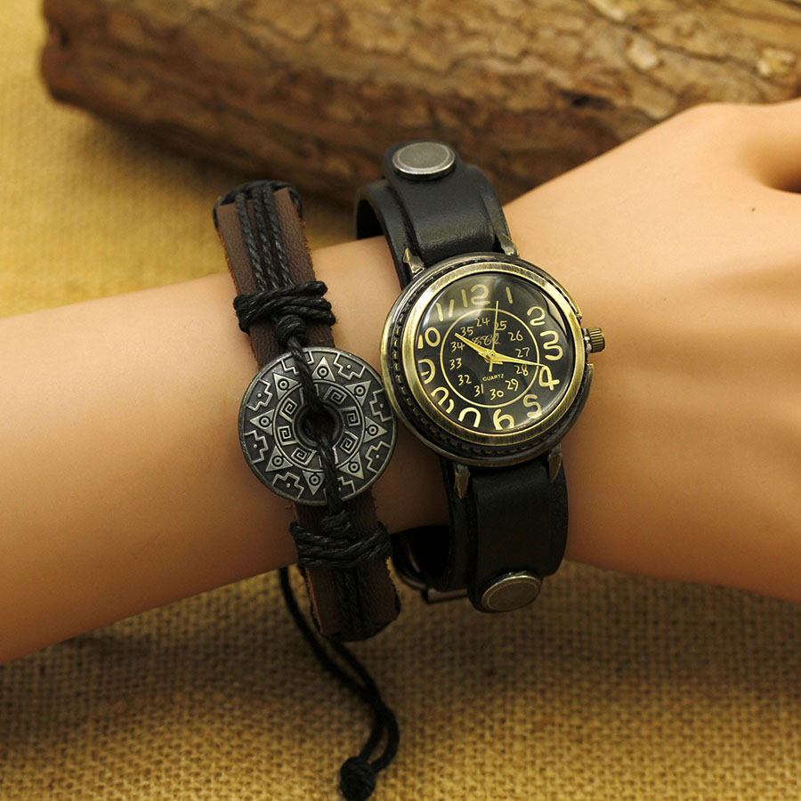 Antique bronze digital  Couple - đánh giá và giá Vintage Digital Watch