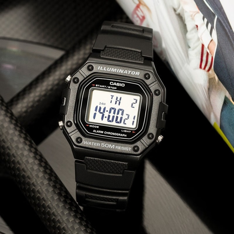 Original Casio W-218H-1A Digit - đánh giá và giá Vintage Digital Watch